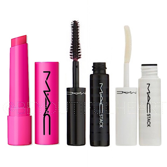 MAC Cosmetics Lashes and Lips Trio - Full Size Gloss, Mini Mascara & Mini Primer - Picture 1 of 16